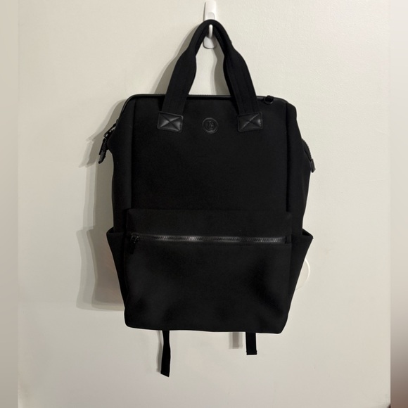 Joan & David Black Nylon Laptop BackpackNWOT Travel WorkCommuter